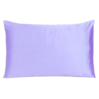 Purple Dreamy Set of 2 Silky Satin King Pillowcases