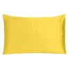 Lemon Dreamy Set of 2 Silky Satin King Pillowcases