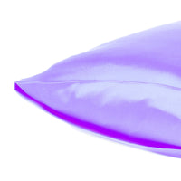 Purple Dreamy Set of 2 Silky Satin Standard Pillowcases