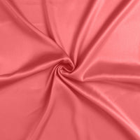 Coral Dreamy Set of 2 Silky Satin Queen Pillowcases