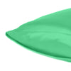 Green Dreamy Set of 2 Silky Satin Queen Pillowcases