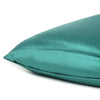 Teal Dreamy Set of 2 Silky Satin Queen Pillowcases