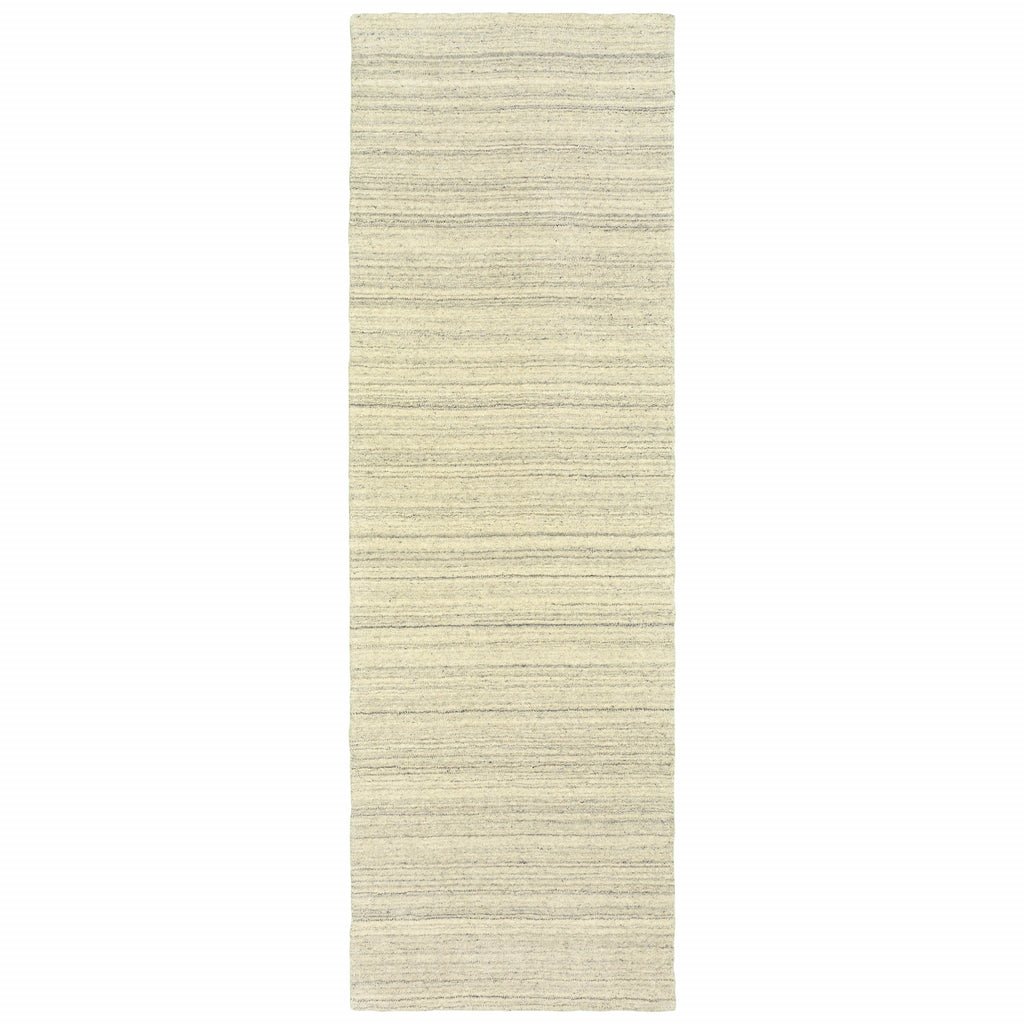 3’ X 8’ Two-Toned Beige And Grayrunner Rug