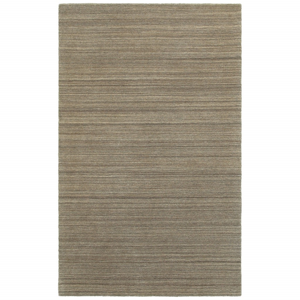 4'X6' Two-Toned Brown And Beige Indoor Area Rug