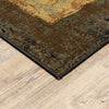 8’ x 11’ Brown and Black Abstract Geometric Area Rug