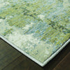 2’ x 8’ Blue and Sage Distressed Waves Indoor Runner Rug