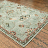 5’ x 8’ Pastel Blue Floral Patterned Indoor Area Rug