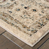 10’ x 13’ Ivory and Gold Distressed Indoor Area Rug