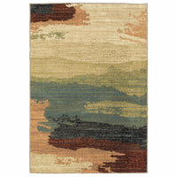 4’ x 6’ Modern Abstract Indoor Area Rug