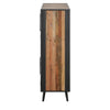 Modern Rustic Natural Rattan Double Decker Accent Cabinet