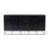 71" Modern Rustic Black and Natural Buffet Server