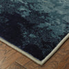 3' x 6' Blue Beige Machine Woven Abstract Skies Indoor Area Rug