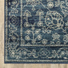 3' x 6' Navy Beige Machine Woven Oriental Indoor Area Rug