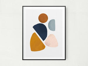 11" x 14" Contemporary Pieces Abstract Watercolor Wall Art