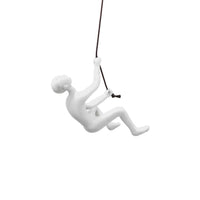 Unique Climbing Man Wall Art in White