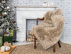 3' x 5' Taupe Natural Rectangular Sheepskin Area Rug