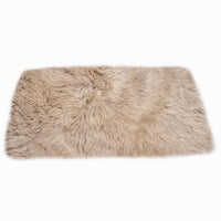 2' x 5' Taupe Natural Rectangular Sheepskin Area Rug