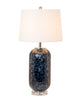 Set of 2 Artsy Blues Glass Table Lamps