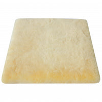 17" Square Natural Green Medical Grade Sheepskin Chair Pad