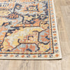 8’x11’ Blue and Orange Tribal Area Rug