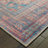 4’x6’ Red and Blue Oriental Area Rug