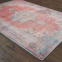 8’x10’ Red and Blue Oriental Area Rug