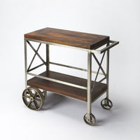 Vintage Style Rolling Server Bar Cart