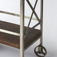 Vintage Style Rolling Server Bar Cart