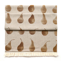 Set of Eight Light Brown Pear Pattern Placemats