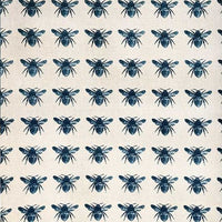 Set of Eight Navy Blue Bumble Bee Napkins