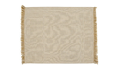 Set of Eight Yellow Ochre Striped Placemats