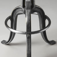 Glossy Iron Revolving Bar Stool