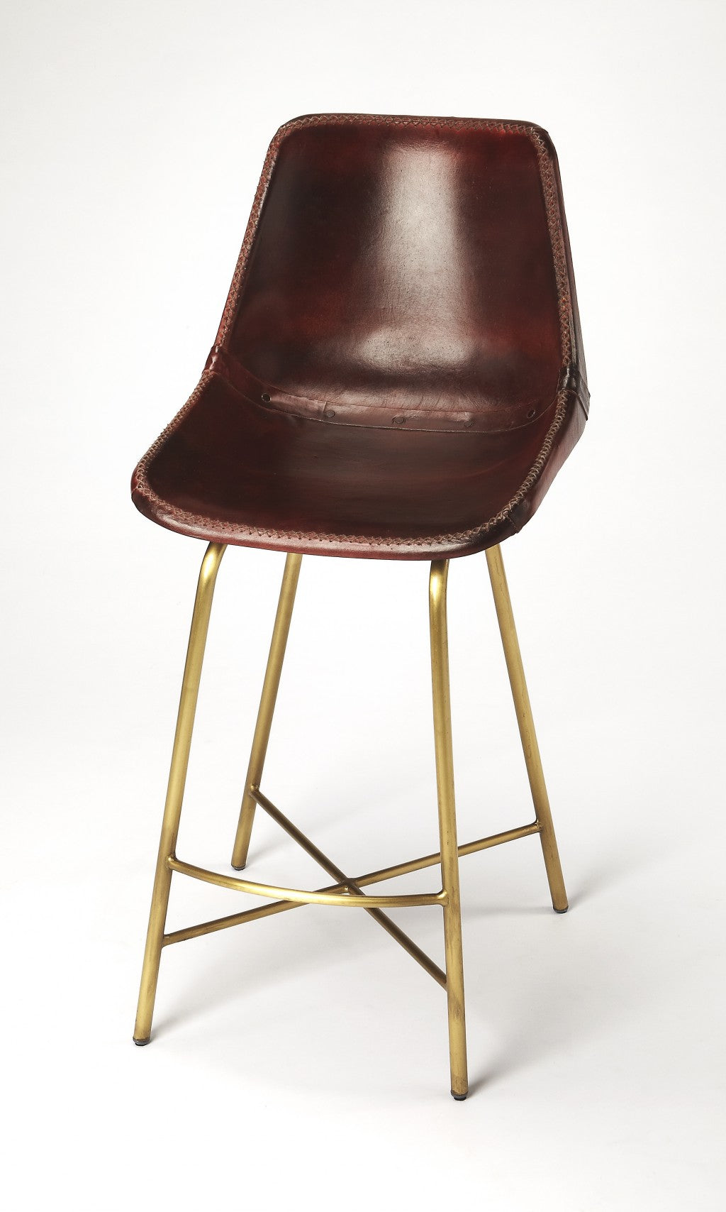 Loft Leather Bar Stool