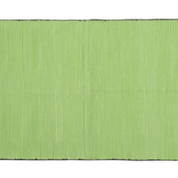 3' X 8' Apple Green Soft Stripes Runner Rug