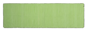 3' X 8' Apple Green Soft Stripes Runner Rug