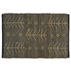 2' X 3' Black Distressed Tribal Scatter Rug