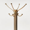 Logan Square Wood &amp; Antique Gold Coat Rack Tree