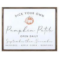 Rustic Pumpkin Patch Framed Wall Art