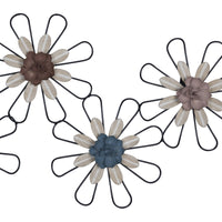 Wire Metal Floral Wall Décor