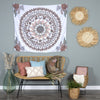 Bohemian Floral Medallion Wall Tapestry