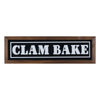 Metal and Wood Clam Bake Wall Plaque