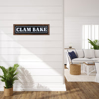 Metal and Wood Clam Bake Wall Plaque