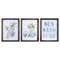 Set of Three Beach Themed Wall Art