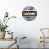 Wooden Welcome to Paradise Round Wall Décor