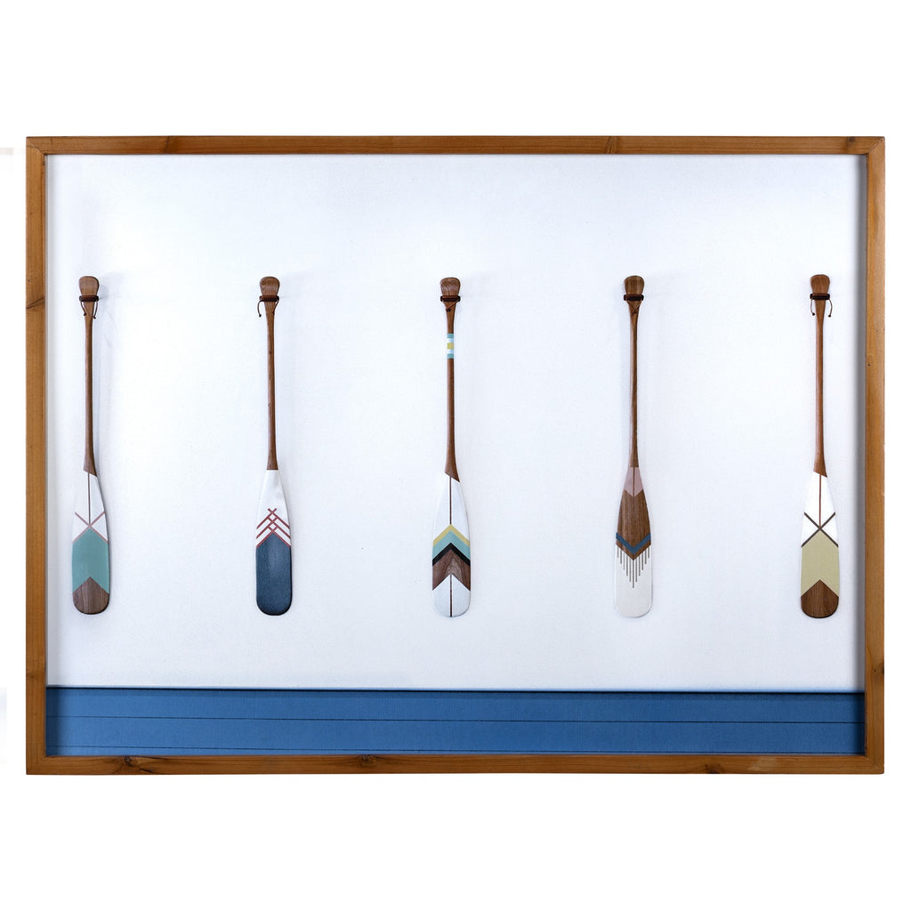 Nautical Framed Oars Wall Art