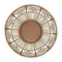 Medium Bohemian Bamboo Decorative Wall Basket