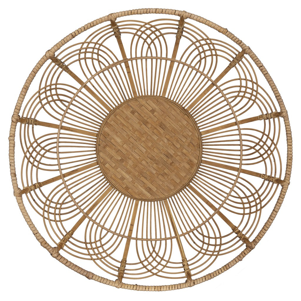 Jumbo Bohemian Bamboo Decorative Wall Basket