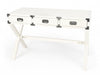 Modern White Campaign Style Desk