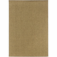 3’x5’ Solid Tan Indoor Outdoor Area Rug