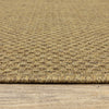 8’ Round Solid Tan Indoor Outdoor Area Rug